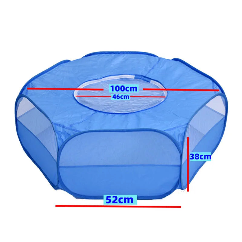 Portable Pet Fences Tent Outdoor Kennels Fence Houses for Dog Hamster Rabbit Guinea Pig Animal Cage for Hamster Pig Supply