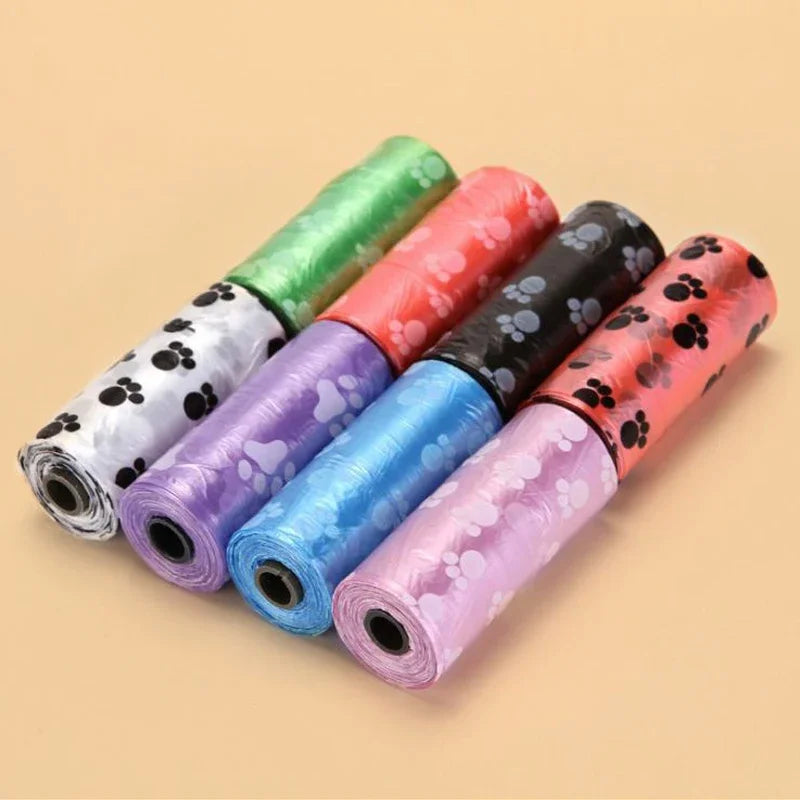 50 100 Rolls Dog Poop Bag Degradable Plastic Pet Dog Poop Bags for Dog Cat Toilet Clean up Outdoor Waste Garbage Cleaning Bag