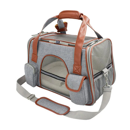 Dog Carrier Travel Car Seat Pet Carriers Portable Backpack Breathable Cat Cage Breathable Small Dog Travel Bag Airplane Approved