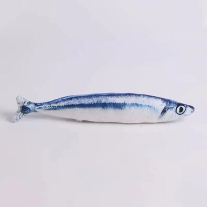 20/30/40 Creative Cat Toy 3D Fish Simulation Soft Plush Anti-Bite Catnip Interaction Chewing Fake Cat Fish Toy Pet Supplies