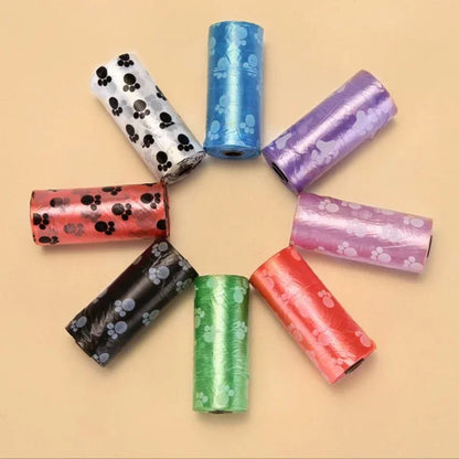 50 100 Rolls Dog Poop Bag Degradable Plastic Pet Dog Poop Bags for Dog Cat Toilet Clean up Outdoor Waste Garbage Cleaning Bag