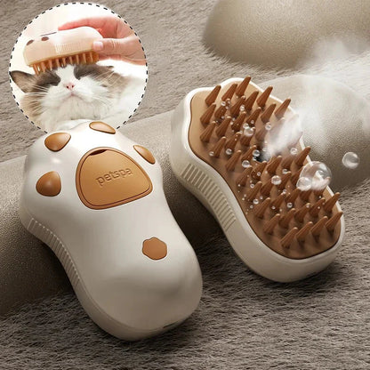 Cepillo de vapor eléctrico para gatos
