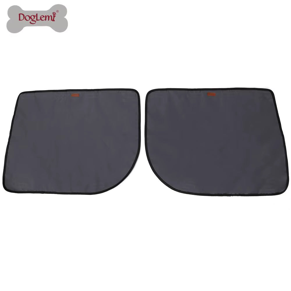 2Pcs/Pack Pet Dog Car Door Cover Protector Mat Waterproof 600D Oxford Cloth Protection Mats Non-Slip Scratch Guard for Pets Dog