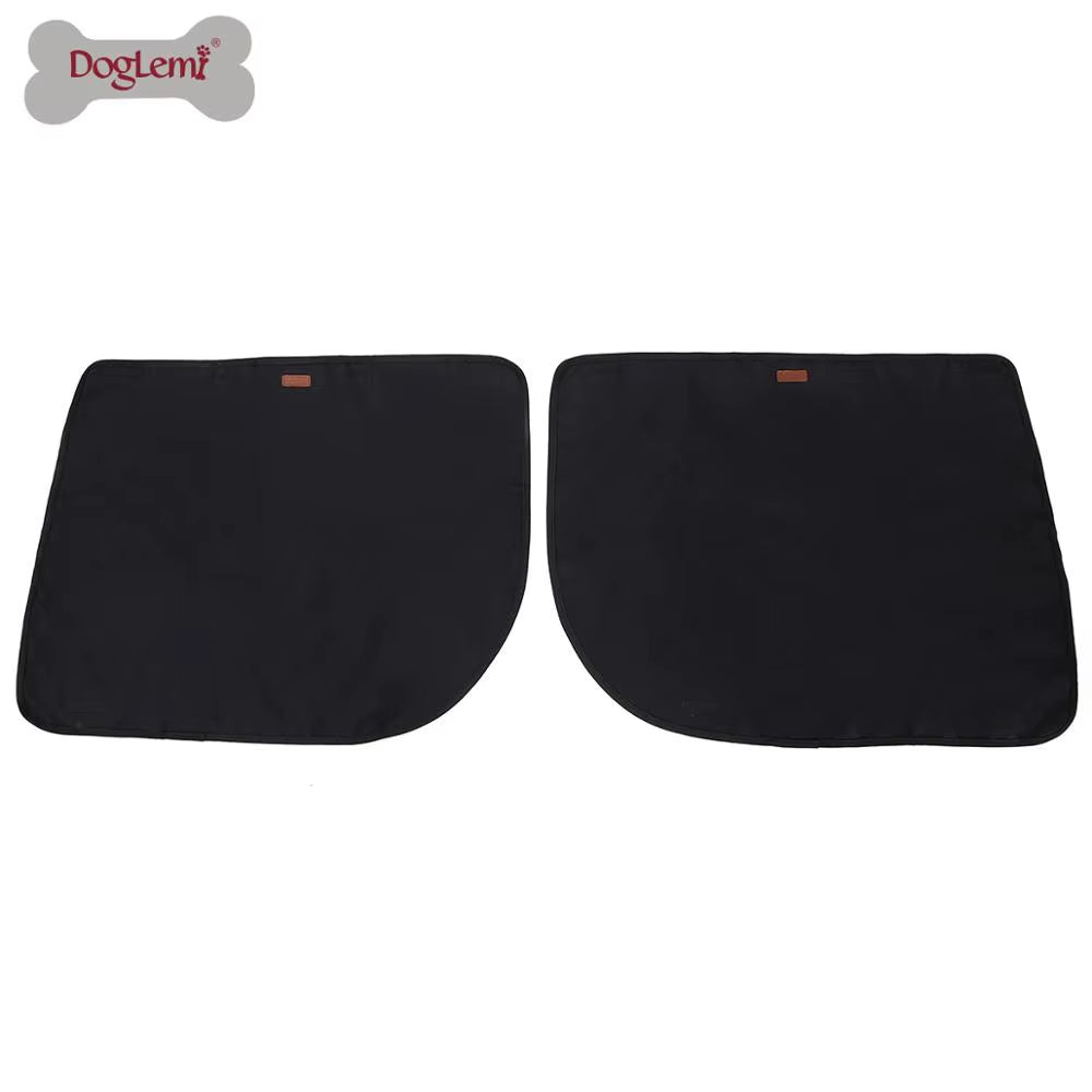 2Pcs/Pack Pet Dog Car Door Cover Protector Mat Waterproof 600D Oxford Cloth Protection Mats Non-Slip Scratch Guard for Pets Dog
