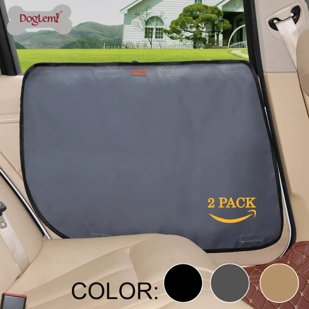 2Pcs/Pack Pet Dog Car Door Cover Protector Mat Waterproof 600D Oxford Cloth Protection Mats Non-Slip Scratch Guard for Pets Dog