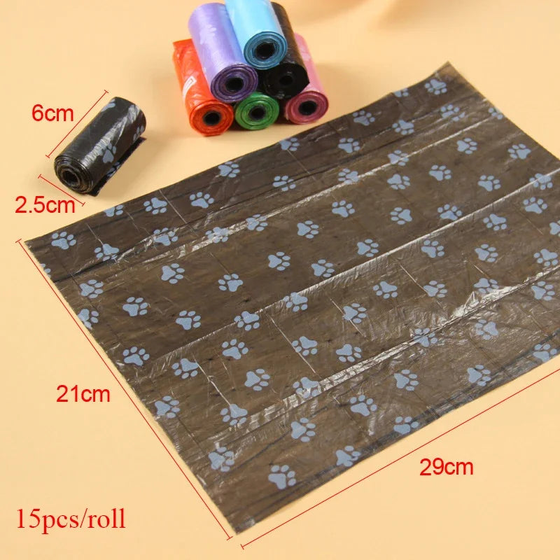 50 100 Rolls Dog Poop Bag Degradable Plastic Pet Dog Poop Bags for Dog Cat Toilet Clean up Outdoor Waste Garbage Cleaning Bag