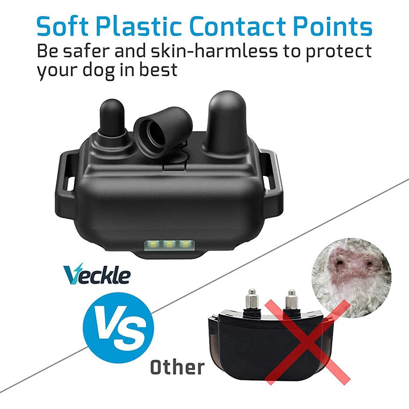 800M Electric Dog Training Collar with LCD Display Pet Remote Control Waterproof Rechargeable Collars for Shock Vibration Sound