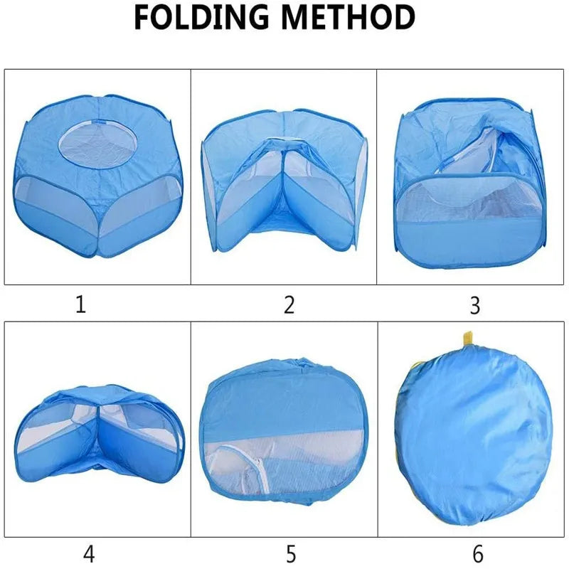 Portable Pet Fences Tent Outdoor Kennels Fence Houses for Dog Hamster Rabbit Guinea Pig Animal Cage for Hamster Pig Supply