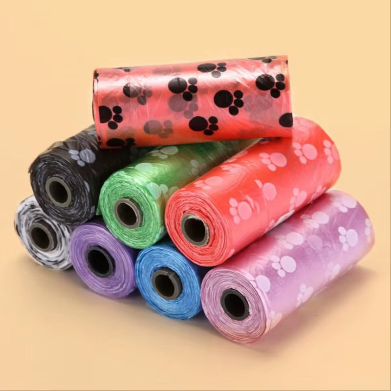 50 100 Rolls Dog Poop Bag Degradable Plastic Pet Dog Poop Bags for Dog Cat Toilet Clean up Outdoor Waste Garbage Cleaning Bag