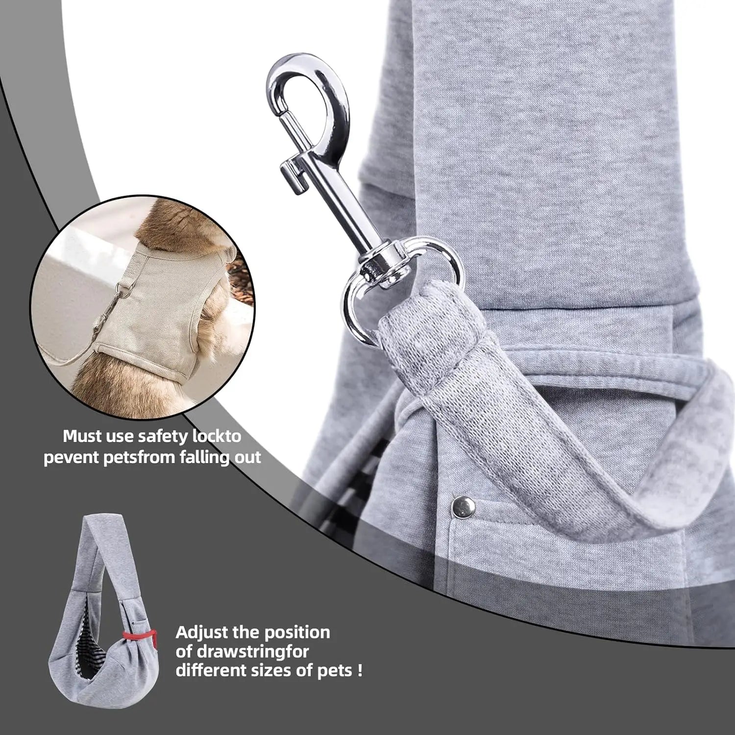 Mochila bandolera perro algodón