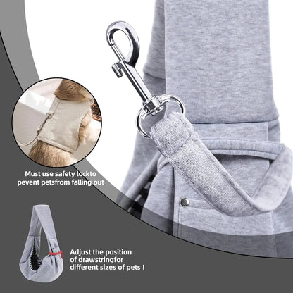 Mochila bandolera perro algodón